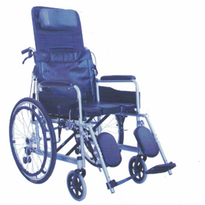 碳钢烤漆全躺手动轮椅JL--6812