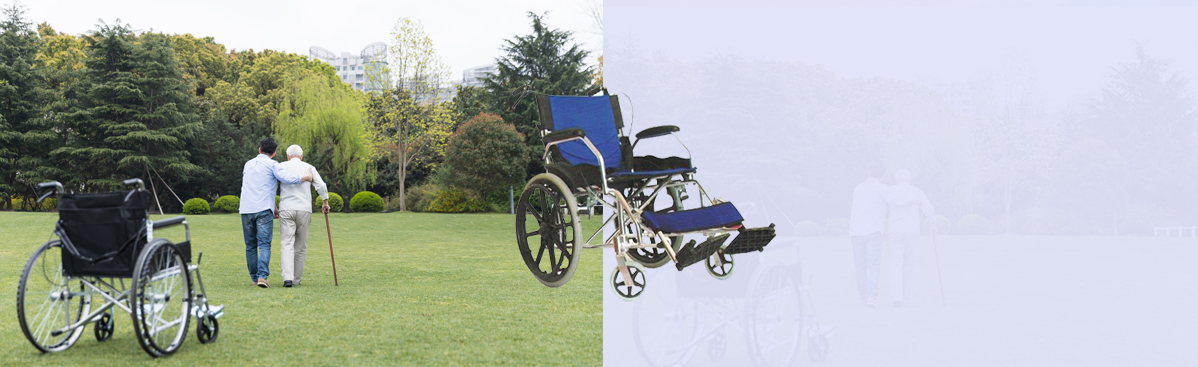 铝合金软座手动轮椅